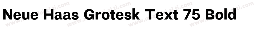 Neue Haas Grotesk Text 75 Bold字体转换